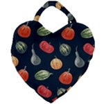 Vintage Vegetables  Giant Heart Shaped Tote