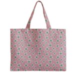 Pink Spring Blossom Zipper Mini Tote Bag