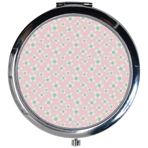 Pink Spring Blossom Mini Round Mirror from ArtsNow.com