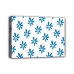 Little Blue Daisies  Mini Canvas 7  x 5  (Stretched)