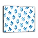 Little Blue Daisies  Canvas 14  x 11  (Stretched)