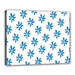 Little Blue Daisies  Canvas 20  x 16  (Stretched)