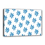 Little Blue Daisies  Canvas 18  x 12  (Stretched)