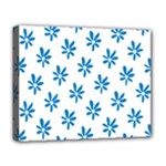 Little Blue Daisies  Deluxe Canvas 20  x 16  (Stretched)