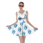 Little Blue Daisies  Skater Dress