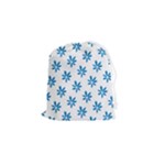 Little Blue Daisies  Drawstring Pouch (Small)