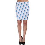 Little Blue Daisies  Bodycon Skirt