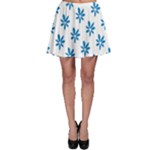 Little Blue Daisies  Skater Skirt