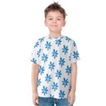 Little Blue Daisies  Kids  Cotton Tee