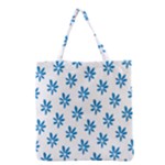 Little Blue Daisies  Grocery Tote Bag