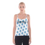 Little Blue Daisies  Spaghetti Strap Top