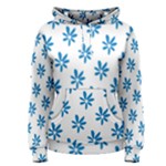 Little Blue Daisies  Women s Pullover Hoodie