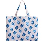 Little Blue Daisies  Zipper Mini Tote Bag