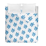 Little Blue Daisies  Duvet Cover Double Side (Full/ Double Size)