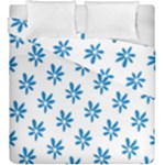 Little Blue Daisies  Duvet Cover Double Side (King Size)