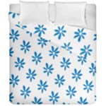 Little Blue Daisies  Duvet Cover Double Side (California King Size)