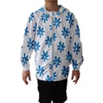 Little Blue Daisies  Kids  Hooded Windbreaker