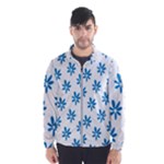 Little Blue Daisies  Men s Windbreaker