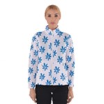 Little Blue Daisies  Women s Bomber Jacket