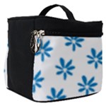 Little Blue Daisies  Make Up Travel Bag (Small)