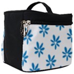 Little Blue Daisies  Make Up Travel Bag (Big)