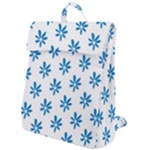 Little Blue Daisies  Flap Top Backpack