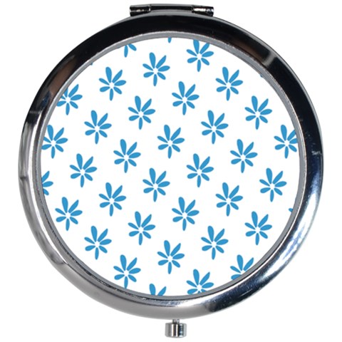 Little Blue Daisies  Mini Round Mirror from ArtsNow.com