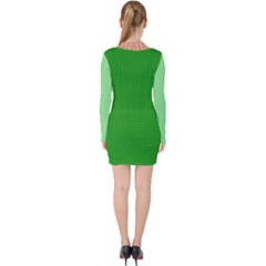 V-neck Bodycon Long Sleeve Dress 