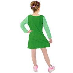 Kids  Long Sleeve Velvet Dress 