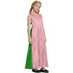 Kids  Satin Sleeveless Maxi Dress 