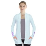 Trans-Purple Open Front Pocket Cardigan