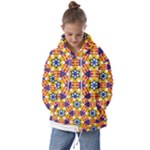 Wavey shapes pattern                       Kids  Oversized Hoodie