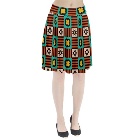 Shapes in shapes                                                           Pleated Skirt from ArtsNow.com