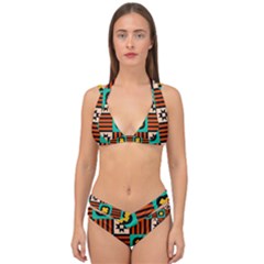 Double Strap Halter Bikini Set 