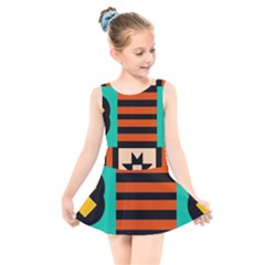 Kids  Skater Dress Swimsuit 