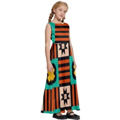 Kids  Satin Sleeveless Maxi Dress 