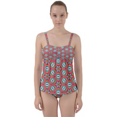 Twist Front Tankini Set 