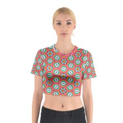 Hexagons and stars pattern                                                                Cotton Crop Top from ArtsNow.com