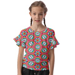 Kids  Cut Out Flutter Sleeves 