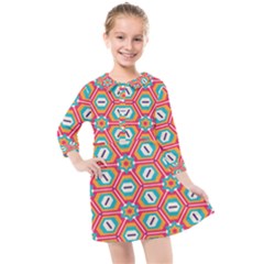 Kids  Quarter Sleeve Shirt Dress 