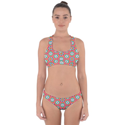 Hexagons and stars pattern                                                               Cross Back Hipster Bikini Set from ArtsNow.com