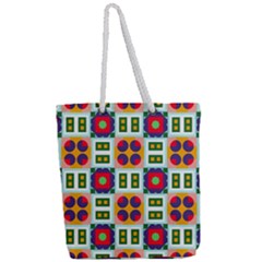 Full Print Rope Handle Tote (Large) 