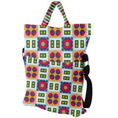 Fold Over Handle Tote Bag 