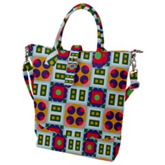 Buckle Top Tote Bag 