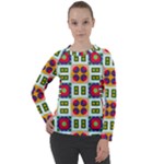 Shapes in shapes 2       Women s Long Sleeve Raglan Tee