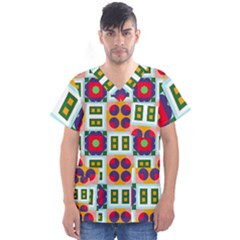 Men s V-Neck Scrub Top 