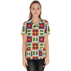 Women s V-Neck Scrub Top 