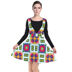 Plunge Pinafore Dress 