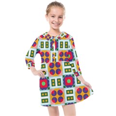 Kids  Quarter Sleeve Shirt Dress 