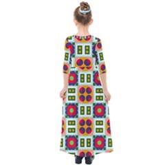 Kids  Quarter Sleeve Maxi Dress 